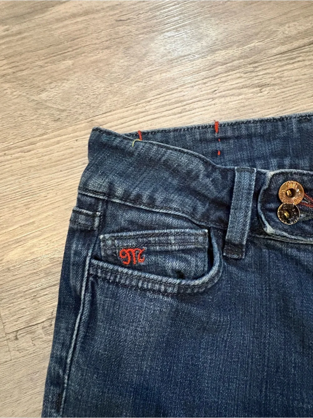 Miss Me Dark Blue Flare Jeans - Picture 3 of 9